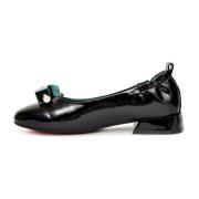 Lakleren ballerina's - Zwart Cesare Gaspari , Black , Dames