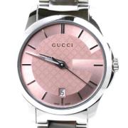 Pre-owned Glass watches Gucci Vintage , Pink , Dames