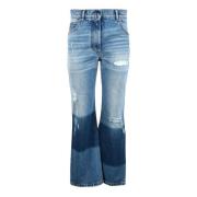 Flared Jeans Moncler , Blue , Dames