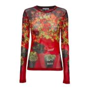 Bloemenprint Crew Neck Top JW Anderson , Multicolor , Dames