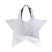 Metallic Foiled Zilveren Tote Tas Coperni , Gray , Dames