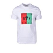 Stijlvolle Katoenen T-Shirt Collectie Bikkembergs , White , Heren