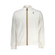 Wit Sweatshirt met lange mouwen en rits K-Way , White , Heren