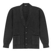 Gewassen Cardigan met Zakken Avant Toi , Black , Heren