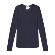 Schattige Navy Top & T-Shirt Munthe , Blue , Dames