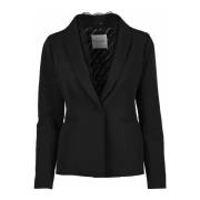 Firenze Jas Polyester Elastaan Ermanno Scervino , Black , Dames