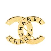 Pre-owned Fabric chanel-jewelry Chanel Vintage , Yellow , Dames