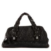 Pre-owned Canvas handbags Louis Vuitton Vintage , Black , Dames