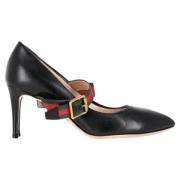 Pre-owned Leather heels Gucci Vintage , Black , Dames