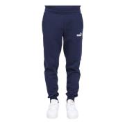 Heren Sportbroek met Logo Print Puma , Blue , Heren