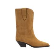 Taupe Suède Boho Chic Enkellaarzen Isabel Marant , Brown , Dames