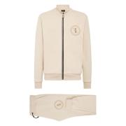 Casual Beige Tracksuit Set Billionaire , Beige , Heren