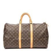 Pre-owned Canvas travel-bags Louis Vuitton Vintage , Brown , Dames