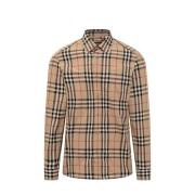 Stijlvolle Shirt voor Mannen Burberry , Brown , Heren