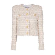 Stijlvolle Jassen voor Mannen en Vrouwen Balmain , Beige , Dames