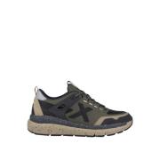 Groene Herenmode Sneakers Munich , Brown , Heren