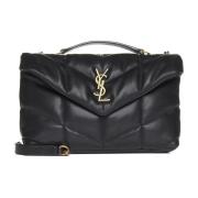 Zwarte Stijlvolle Modieuze Tas Saint Laurent , Black , Dames