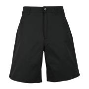 Katoenen Bermuda Shorts met Elastaan Department Five , Black , Heren