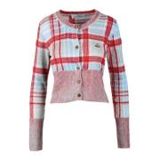 Stijlvolle Cardigan met Diverse Materialen Vivienne Westwood , Multico...