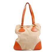 Pre-owned Canvas totes Prada Vintage , Orange , Dames