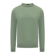 Hoogwaardige Crewneck Sweater Ermenegildo Zegna , Green , Heren