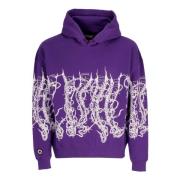 Barbed Wire Hoodie Paars Octopus , Purple , Heren