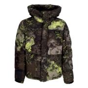 Donkere Camo Gewatteerde Jas met Capuchon Dolly Noire , Multicolor , H...