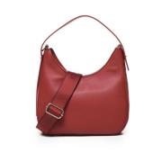 Micrograin Hobo Tas in Ruby V73 , Red , Dames