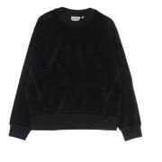 Zwarte Sweatshirt met Lange Mouwen en Ribboorden Carhartt Wip , Black ...