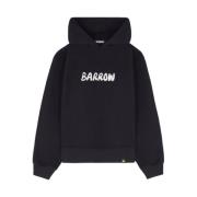 Hoodie met distressed effect in Zwart Barrow , Black , Heren