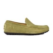 Leren Schoenen - Rubberen Zool Testoni , Green , Heren