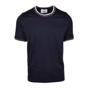 Katoen Elastaan T-shirt Alpha Studio , Blue , Heren