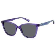 Stijlvolle zonnebril met model B3V/M9 Polaroid , Purple , Unisex