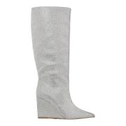 Rhinestone Zilveren Laarzen Steve Madden , Gray , Dames