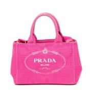 Pre-owned Canvas prada-bags Prada Vintage , Pink , Dames