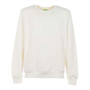 Witte Katoenen Sweatshirt Regular Fit Diesel , White , Heren