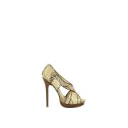 Pre-owned Leather sandals Alexandre Birman Pre-owned , Beige , Dames