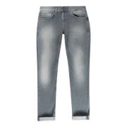 Slim Fit Denim Jeans Dondup , Gray , Heren