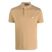 Aangepaste slim fit katoenen mesh polo shirt Ralph Lauren , Beige , He...