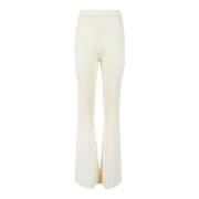 Katoenmix Stijlvolle Broek Patrizia Pepe , White , Dames