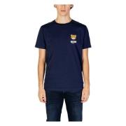 Katoenen Herenondergoed T-shirt Herfst/Winter Moschino , Blue , Heren