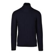 Merino Wol Trui Alpha Studio , Blue , Heren