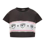 Maxi Logo T-shirt Chiara Ferragni Collection , Multicolor , Dames