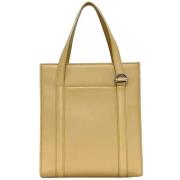 Pre-owned Leather handbags Cartier Vintage , Beige , Dames