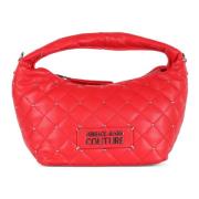 Gewatteerde handtas met mini studs Versace Jeans Couture , Red , Dames