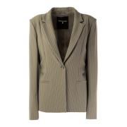 Gestreepte Dames Blazer Jas Patrizia Pepe , Gray , Dames