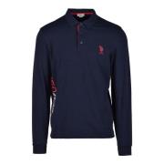 Katoen Elastaan Polo Shirt U.s. Polo Assn. , Blue , Heren