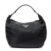 Pre-owned Canvas handbags Prada Vintage , Black , Dames