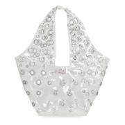 Metalen Eyelet Mini Tote Tas Paco Rabanne , White , Dames