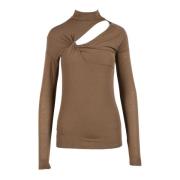 Zachte Gebreide Trui Mix Pinko , Brown , Dames